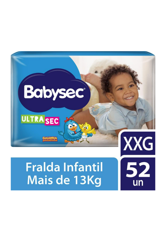 Fralda Babysec Galinha Pintadinha Ultrasec XXG 48un