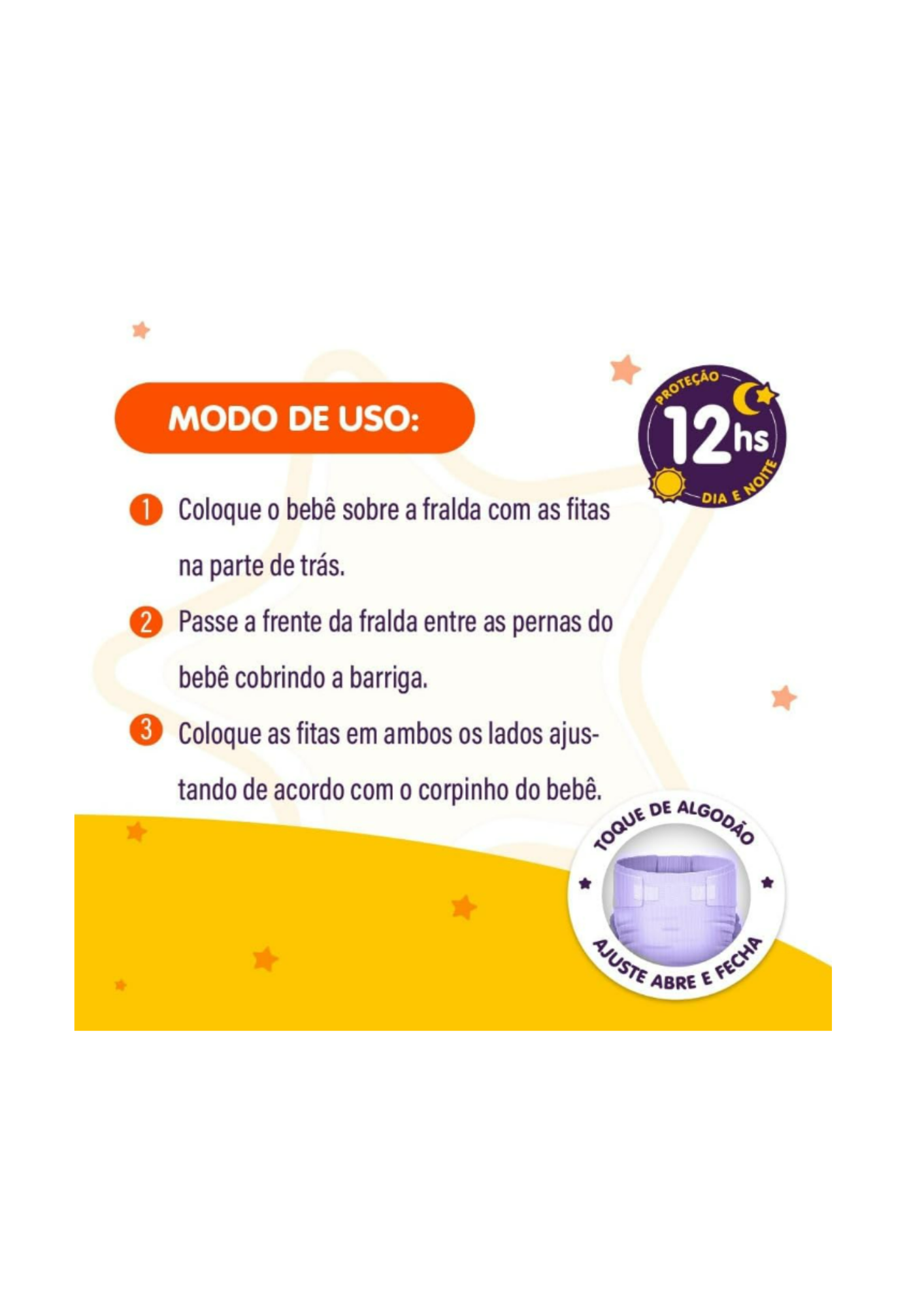 Fralda infantil Piquitucho Hiper G 58un