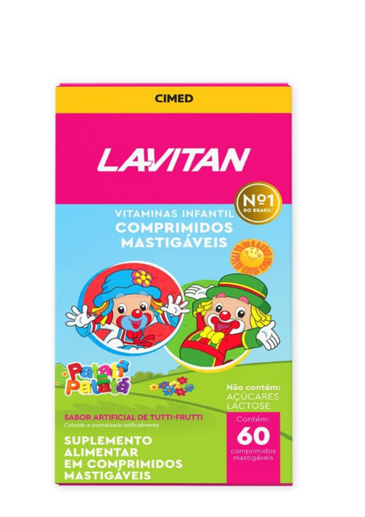 Lavitan infantil comprimido mastigável c/ 60un