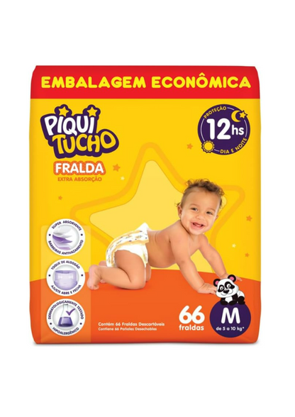 Fralda Piquitucho Hiper M 66un