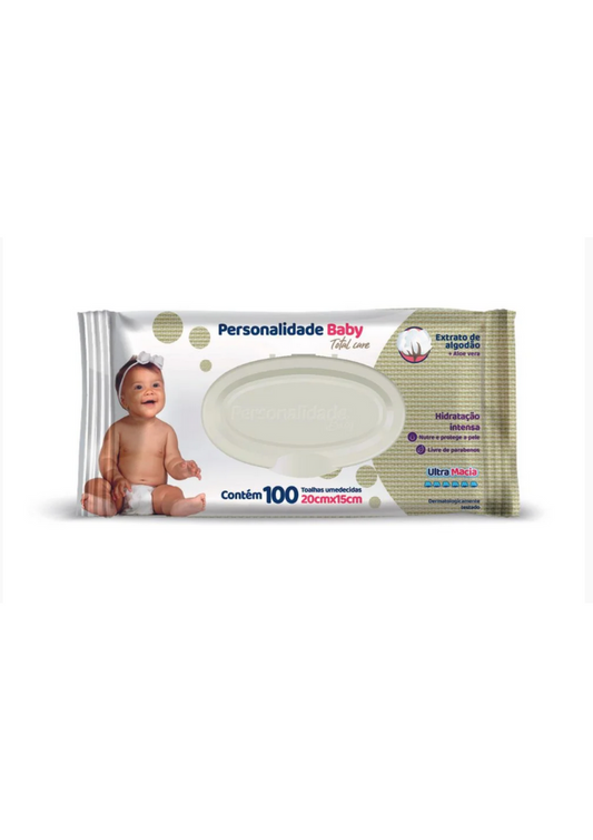 Toalhas Umedecidas Personalidade Baby 100un